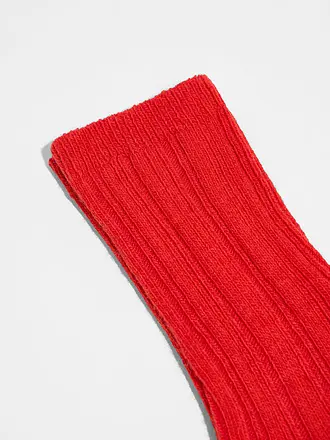 LANIUS | Chaussettes blanc cassé | rot